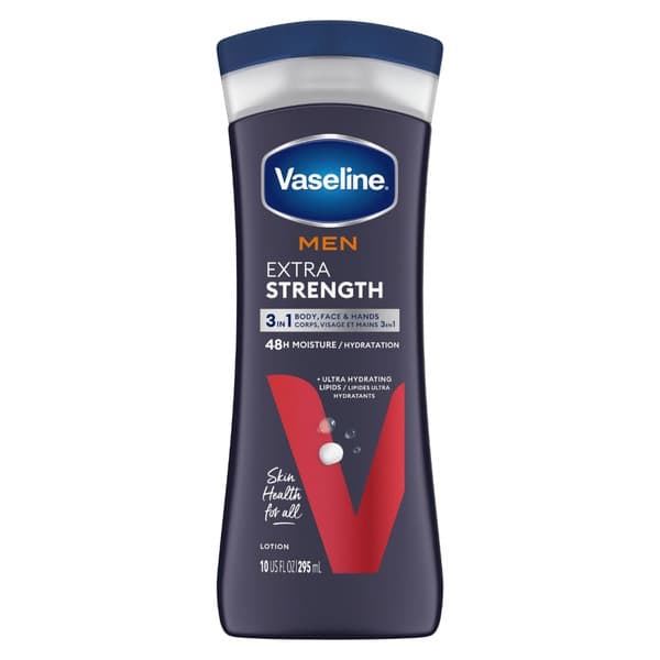 Lotion corporelle homme VASELINE EXTRA STRENGH 295ml